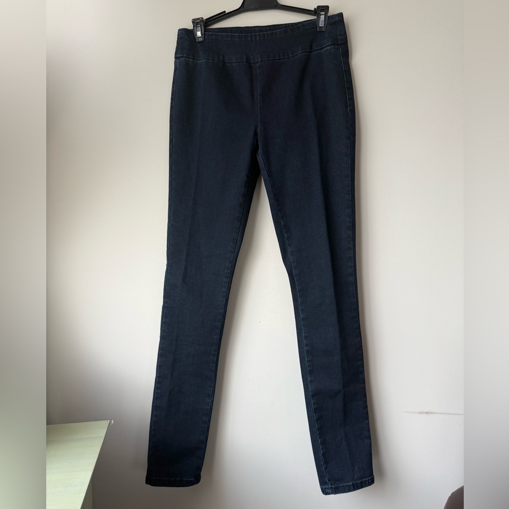 Joseph Ribkoff Dark Blue Jeans with Elastic Waist -Size 8 - Picture 3 of 6